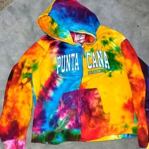 Tie die Hoodies women's Small and large